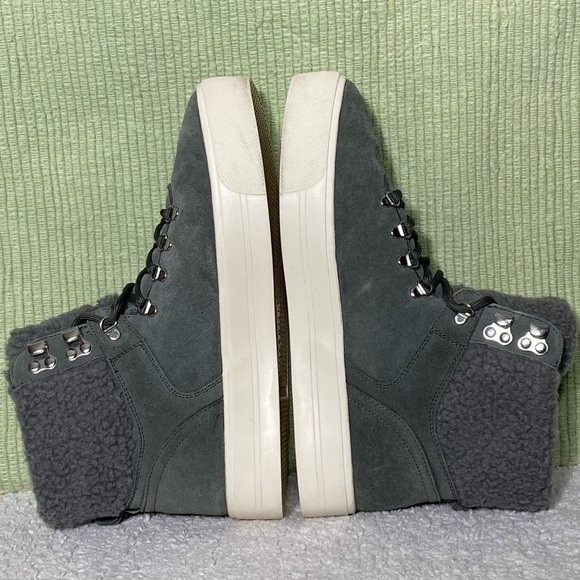 MARC FISHER Women's MFDARLEN-T Grey Suede Lined Boots Sneaker Shoes SZ 9.5M - Picture 6 of 12